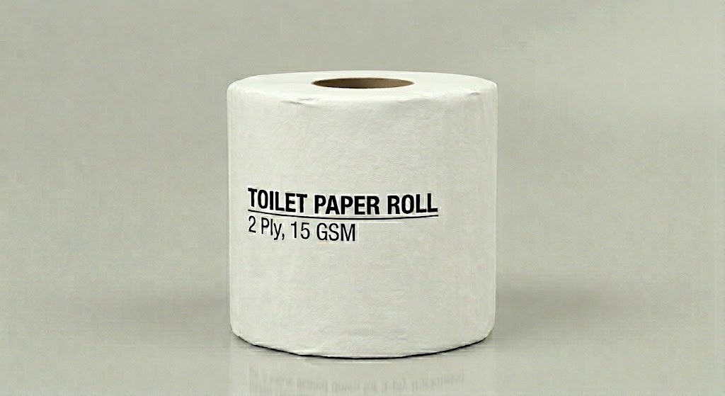 TOILET PAPER 2 PLY 15 GSM INDIVIDUAL PLASTIC WRAP
