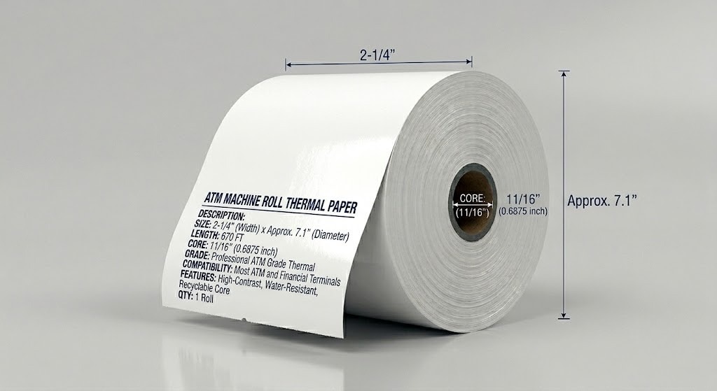 ATM MACHINE ROLL 2-1/4” 670 FT